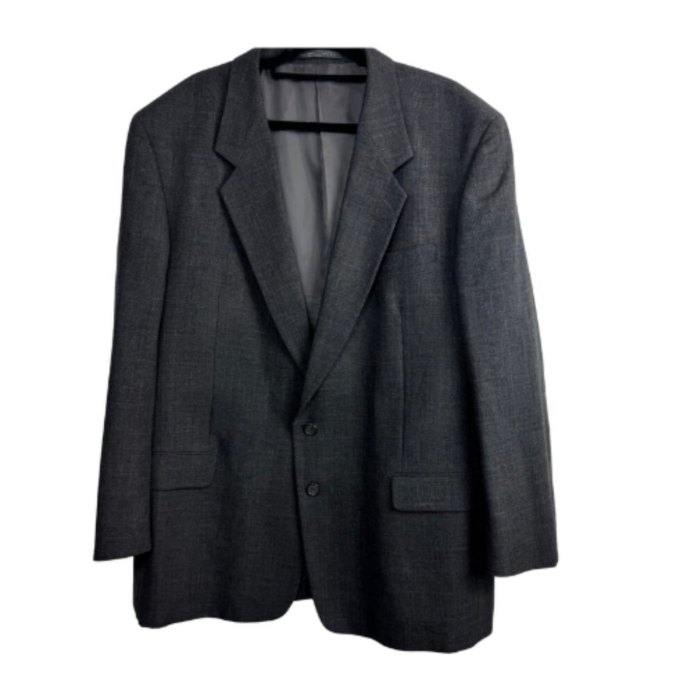 Joseph & Feiss International Charcoal Wool 2 Button Blazer Men’s Size 46
